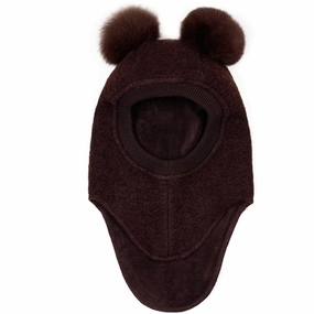 Deal Frenzy Today Huttelihut Balaclava W. Alpaca Pompoms Big Bear Brown