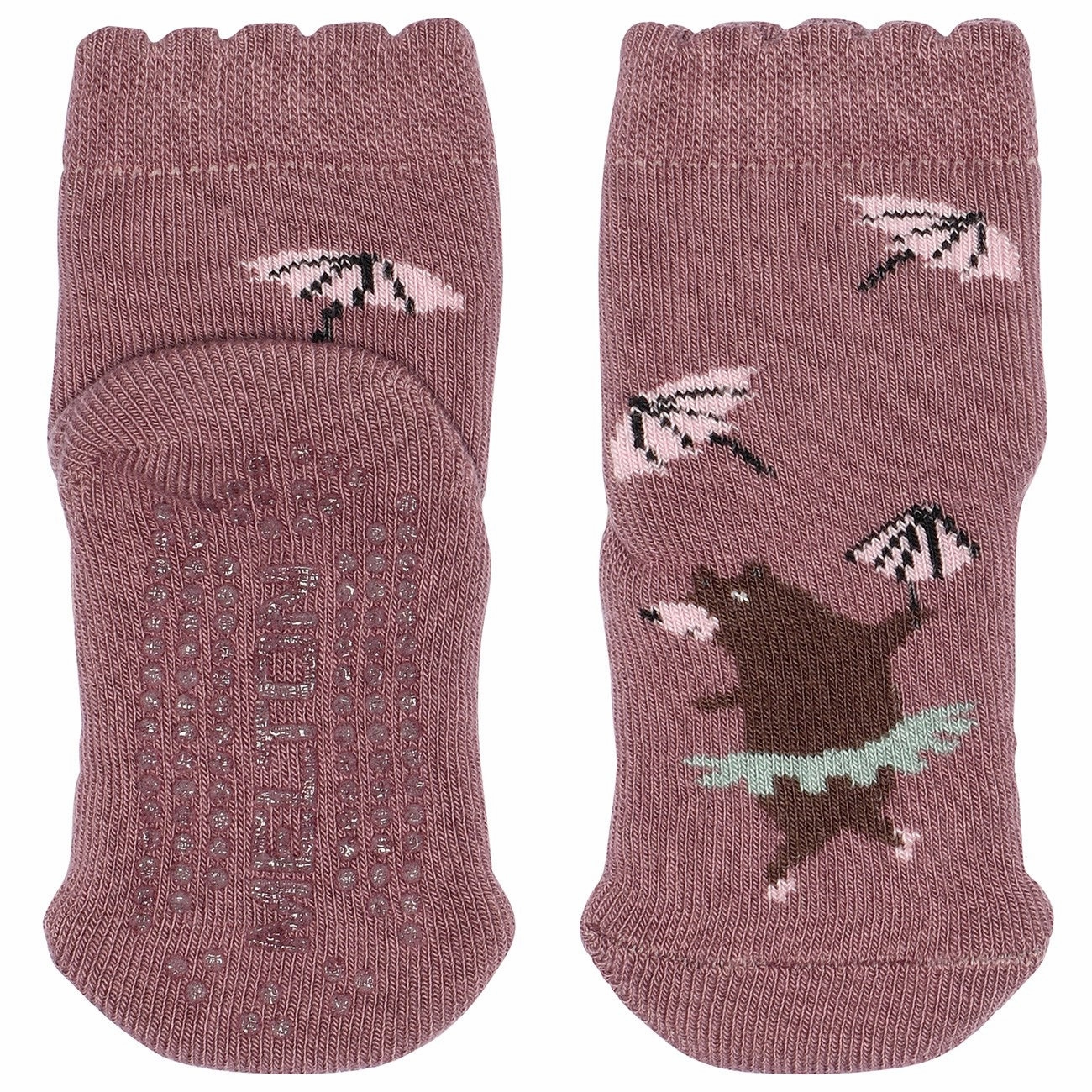 Grab Your Hot Pick Clearance Event Melton Grape Shake Dancing Bear Socks - Anti-Slip