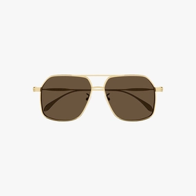 Save Big Online Men'S Gold Brown Sunglasses