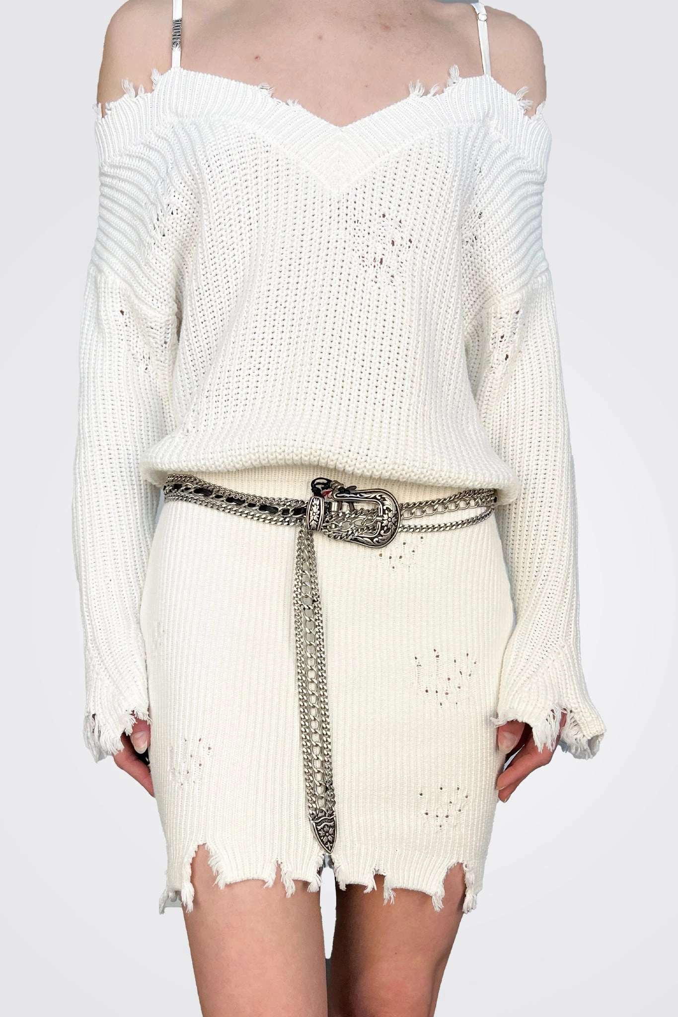 Grab It Before Gone Metal Belt - Argento