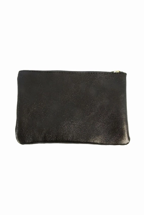 Dont Wait! Save Trending Today Steal Metallic Pouch Medium Black