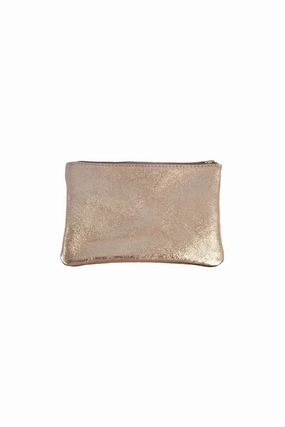 Clearance Event Today Only Steal Metallic Pouch Small Bronze