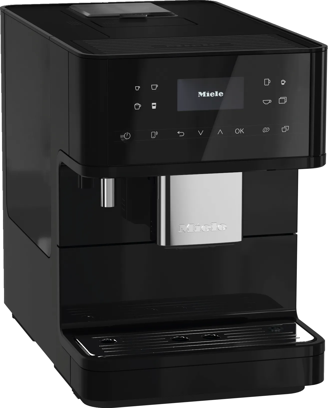 Miele CM6160 MILK PERFECTION BLACK   Countertop Coffee Machine With Wifi Conn@Ct And A Wide Selection Of Specialty Coffees For Maximum Freedom.