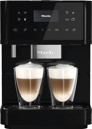 Miele CM6160 MILK PERFECTION BLACK   Countertop Coffee Machine With Wifi Conn@Ct And A Wide Selection Of Specialty Coffees For Maximum Freedom.