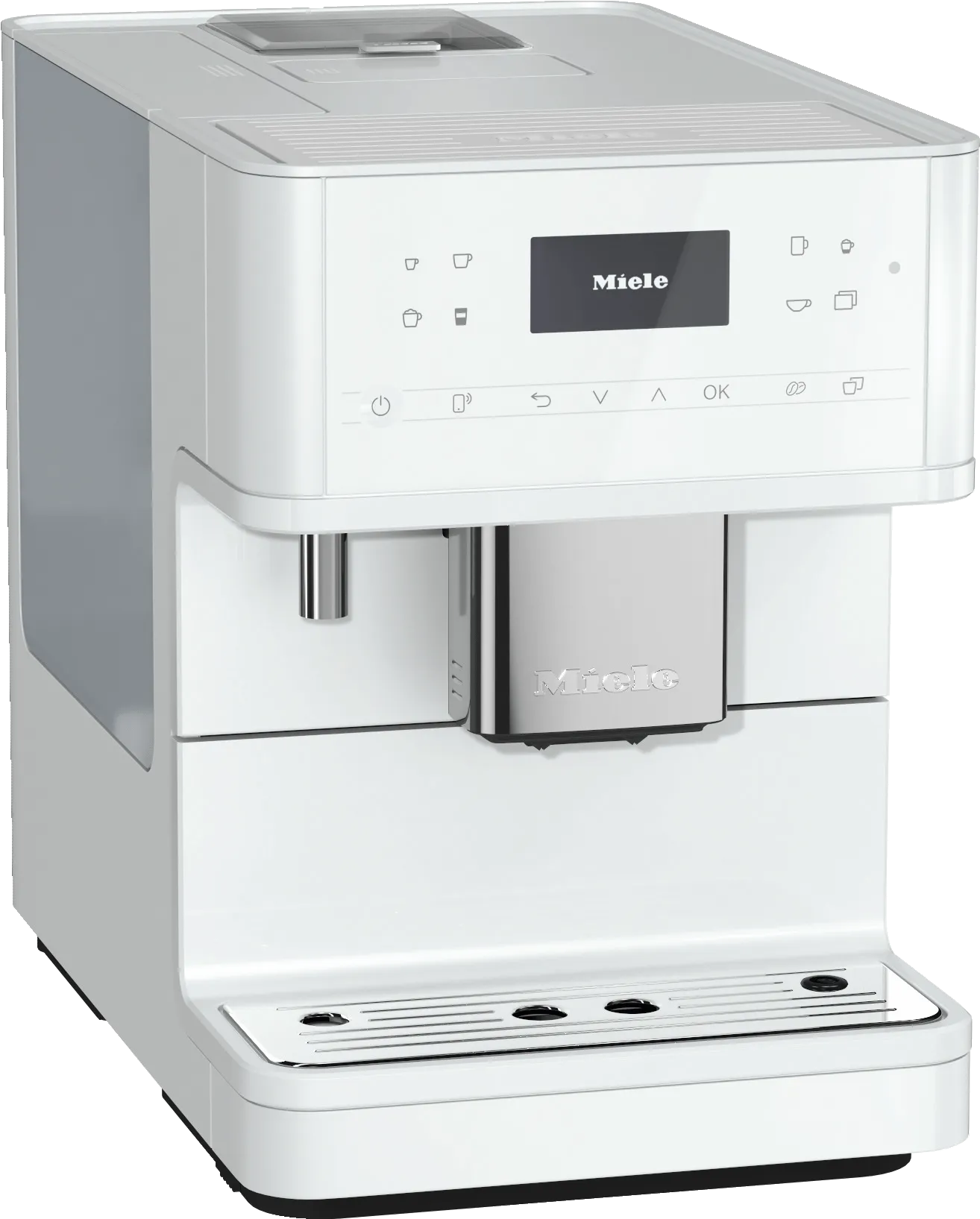 Miele CM6160 MILK PERFECTION WHITE  Countertop Coffee Machine With Wifi Conn@Ct And A Wide Selection Of Specialty Coffees For Maximum Freedom.