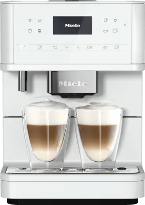 Miele CM6160 MILK PERFECTION WHITE  Countertop Coffee Machine With Wifi Conn@Ct And A Wide Selection Of Specialty Coffees For Maximum Freedom.