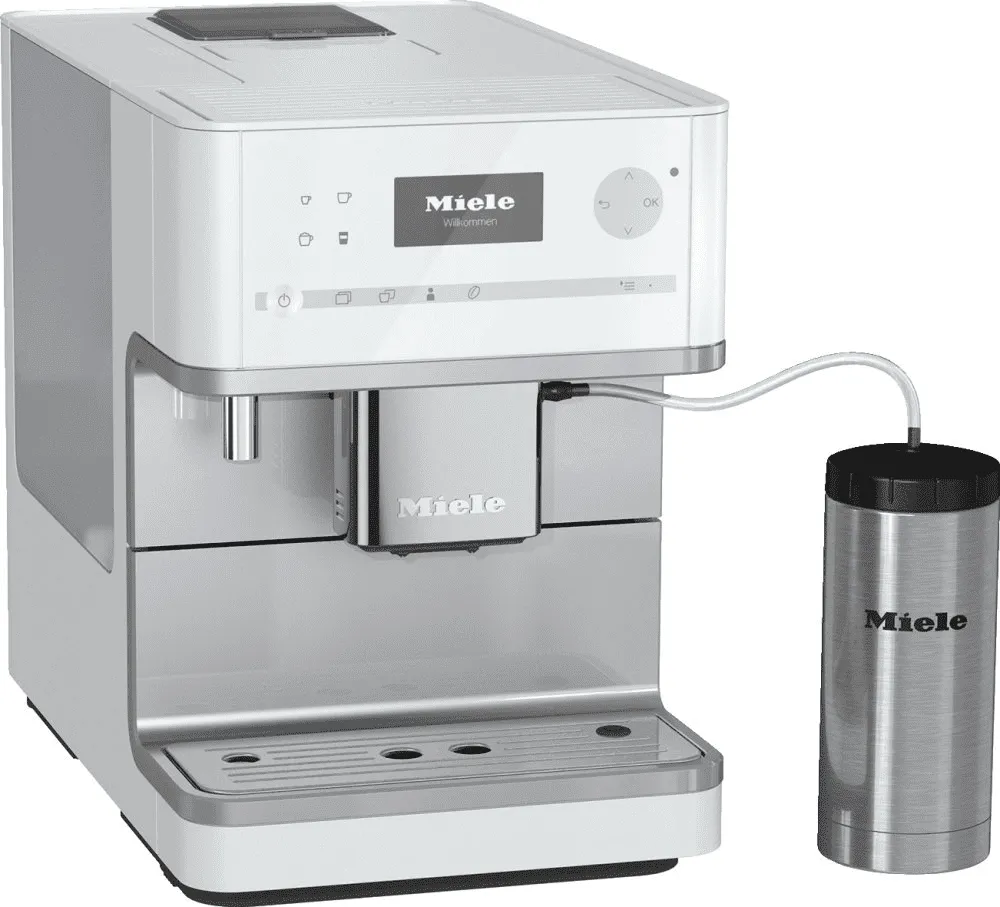 Miele CM6350 White Cm 6350 - Countertop Coffee Machine With Onetouch For Two Feature And Integrated Cup Warmer For Perfect Coffee.