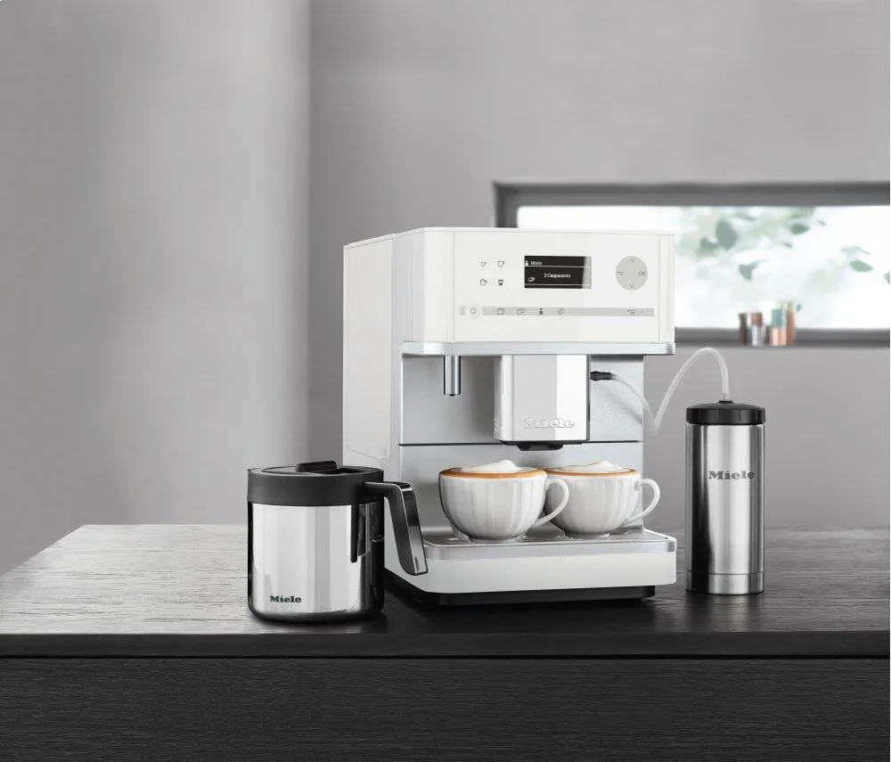 Miele CM6350 White Cm 6350 - Countertop Coffee Machine With Onetouch For Two Feature And Integrated Cup Warmer For Perfect Coffee.