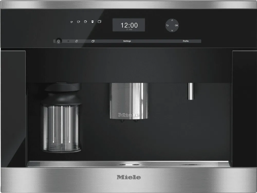 Miele CVA6401SS Built-In Coffee Machine With Bean-To Cup System And Onetouch For Two Prep. For Perfect Coffee Enjoyment.