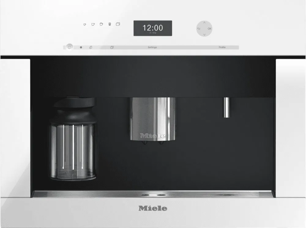 Miele CVA6401W Built-In Coffee Machine With Bean-To Cup System And Onetouch For Two Prep. For Perfect Coffee Enjoyment.