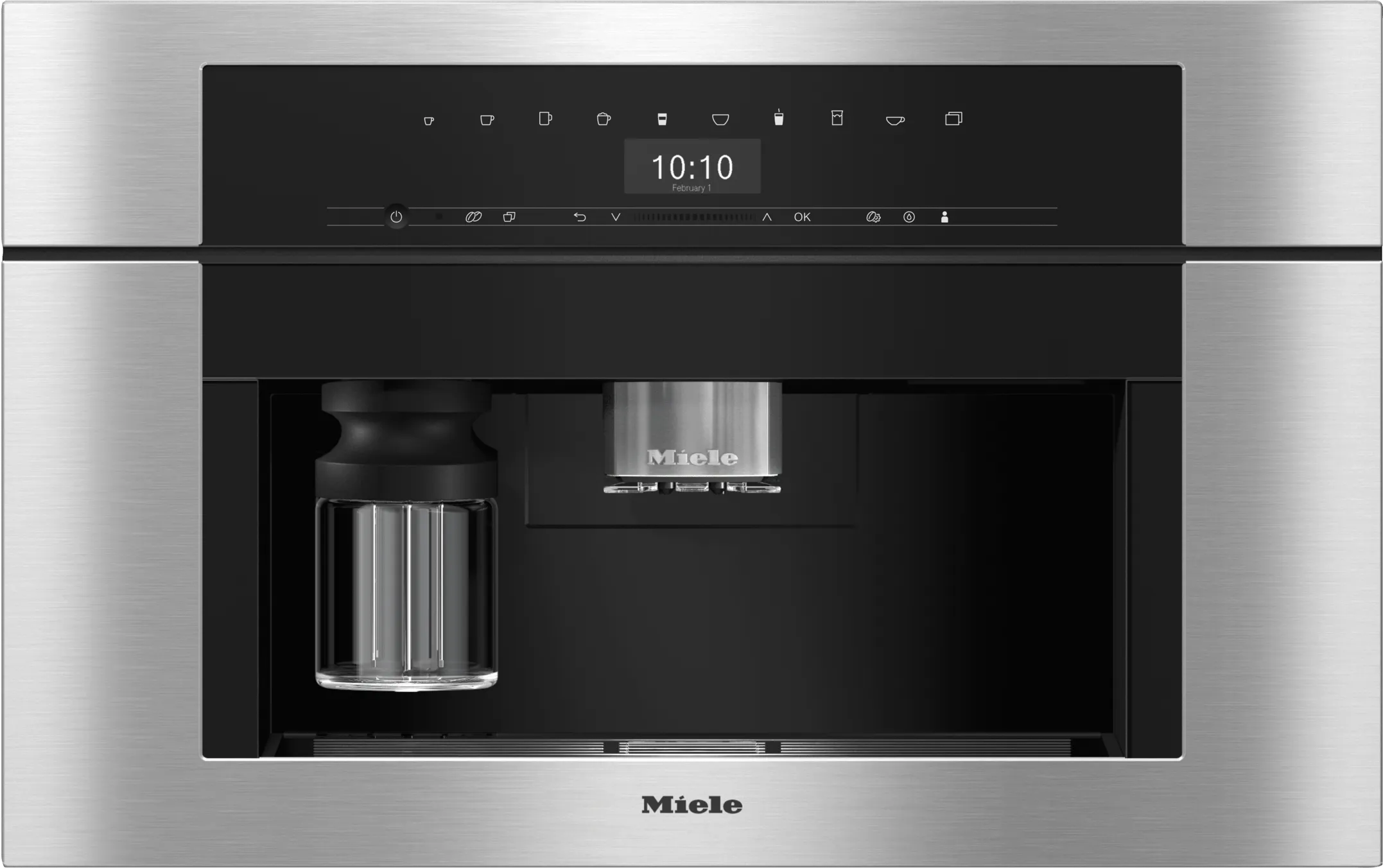 Miele CVA7370 STAINLESS STEEL   Built-In Coffee Machine In A Perfectly Combinable Design With Patented Cupsensor For Perfect Coffee.