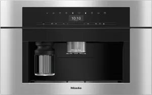 Miele CVA7370 STAINLESS STEEL   Built-In Coffee Machine In A Perfectly Combinable Design With Patented Cupsensor For Perfect Coffee.
