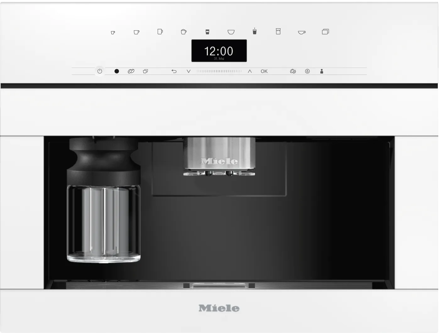 Miele CVA7440BW Cva 7440 - Built-In Coffee Machine In A Perfectly Combinable Design With Patented Cupsensor For Perfect Coffee.