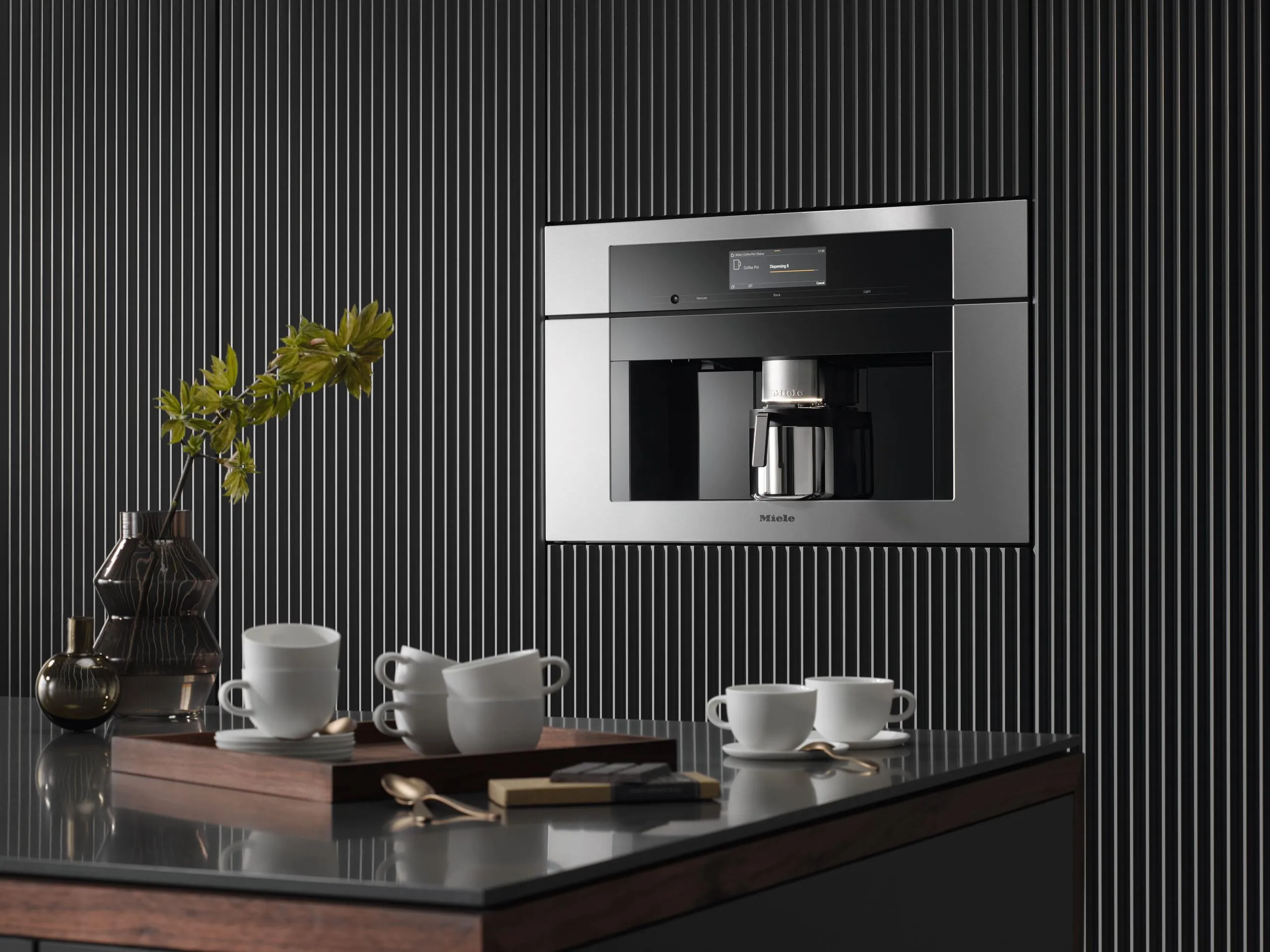 Miele CVA7775 STAINLESS STEEL   Built-In Coffee Machine With Directwater Perfectly Combinable Design With Coffeeselect   Autodescale For Highest Demands.