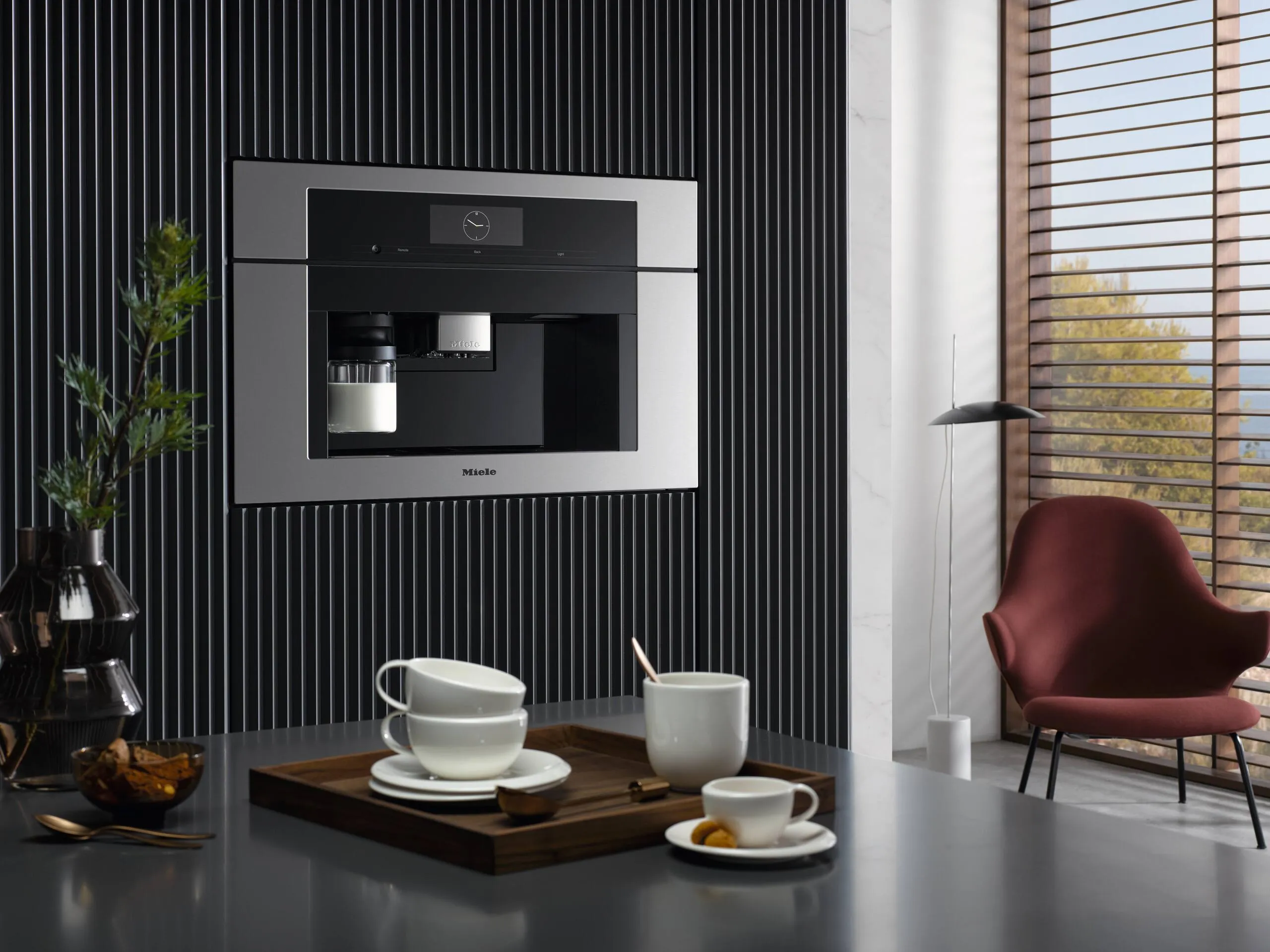 Miele CVA7775 STAINLESS STEEL   Built-In Coffee Machine With Directwater Perfectly Combinable Design With Coffeeselect   Autodescale For Highest Demands.
