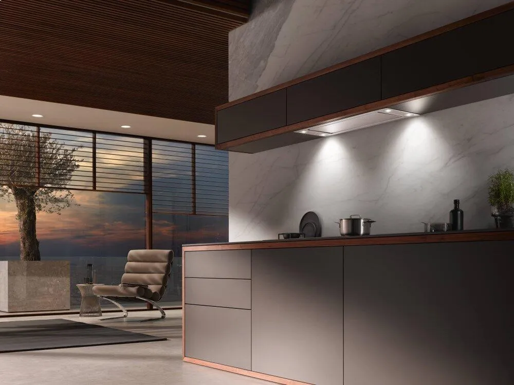 Miele DA2698 Stainless Steel Insert Ventilation Hood With Energy-Efficient Led Lighting And Backlit Controls For Easy Use.