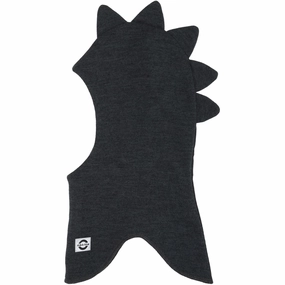 Hot Price Drop Deal Frenzy Today Mikk-Line Dark Grey Melange Wool Balaclava Dino