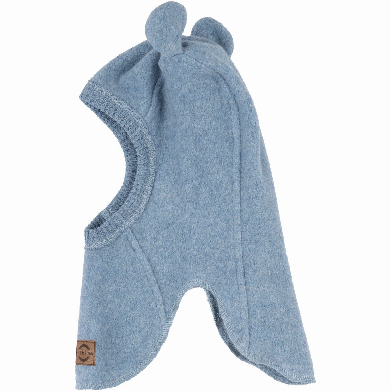 Grab & Save Today Hot Deal Alert Mikk-Line Faded Denim Melange Cotton Fleece Fullface With Ears