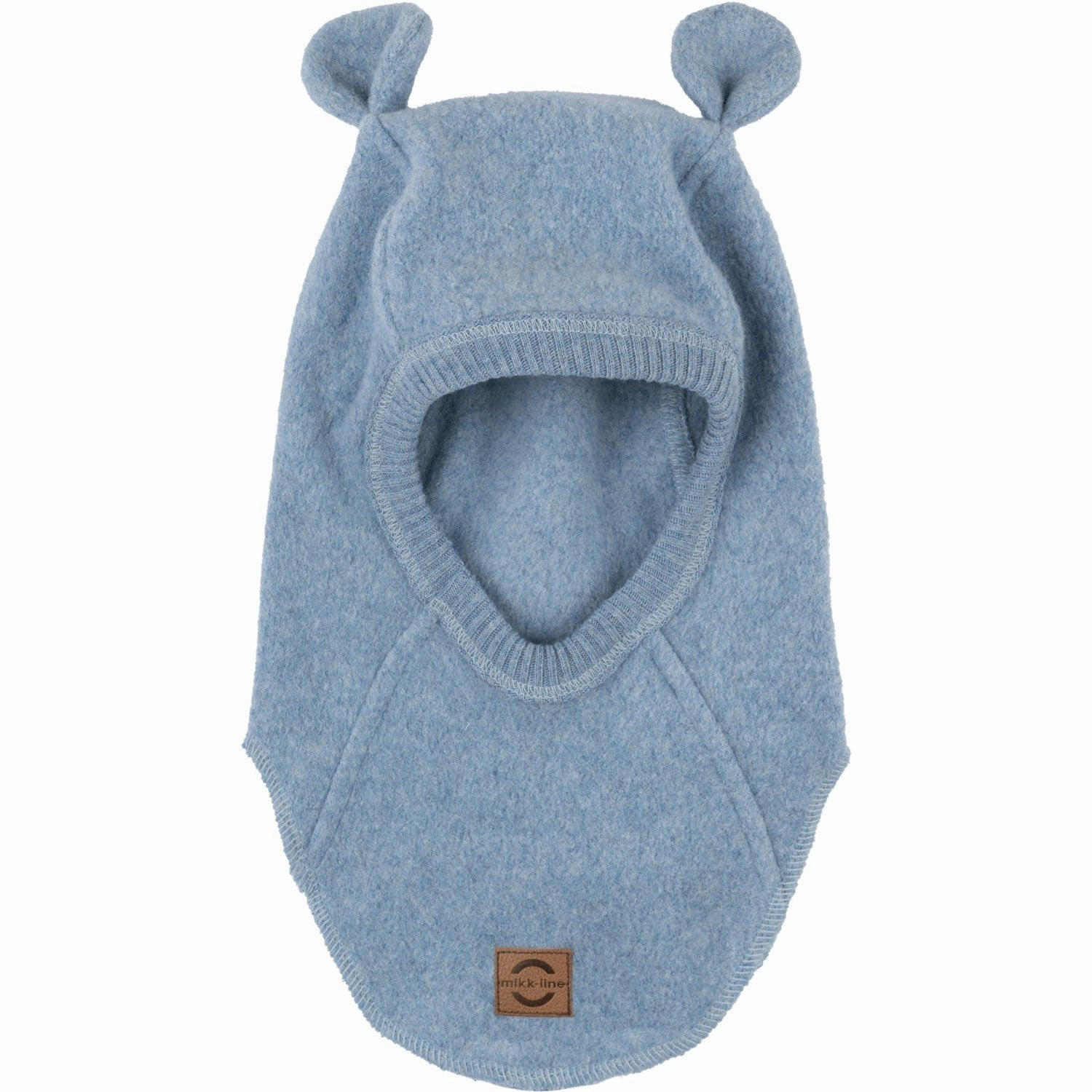 Mikk-Line Faded Denim Melange Cotton Fleece Fullface With Ears Online Exclusive Deal