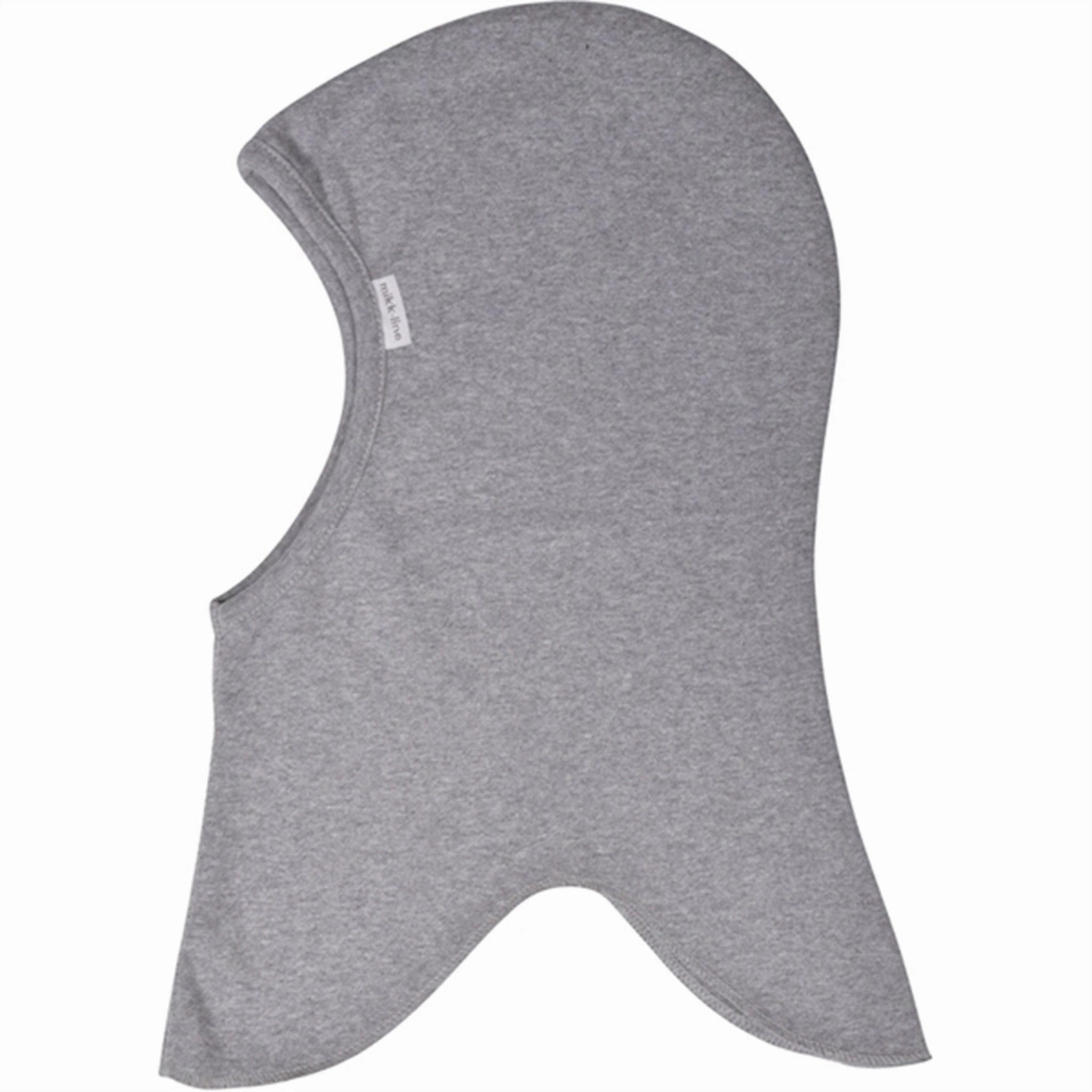 Mikk-Line Fullface Cotton Light Grey Melange Best Seller Discount