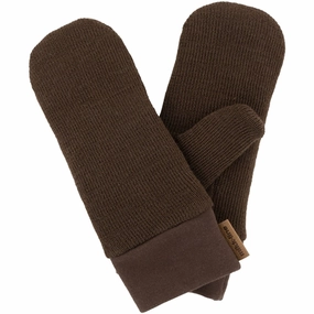 Trending Hot Deal Mikk-Line Knitted Mittens Slate Black