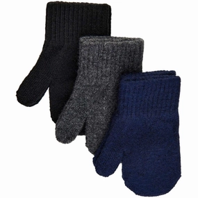 Trending Today Steal Mikk-Line Magic Mittens 3-Pack Bluenights Antrazite Black Pack