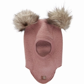 Steal the Deal Now Mikk-Line Wool Balaclava With Pom Pom Burlwood