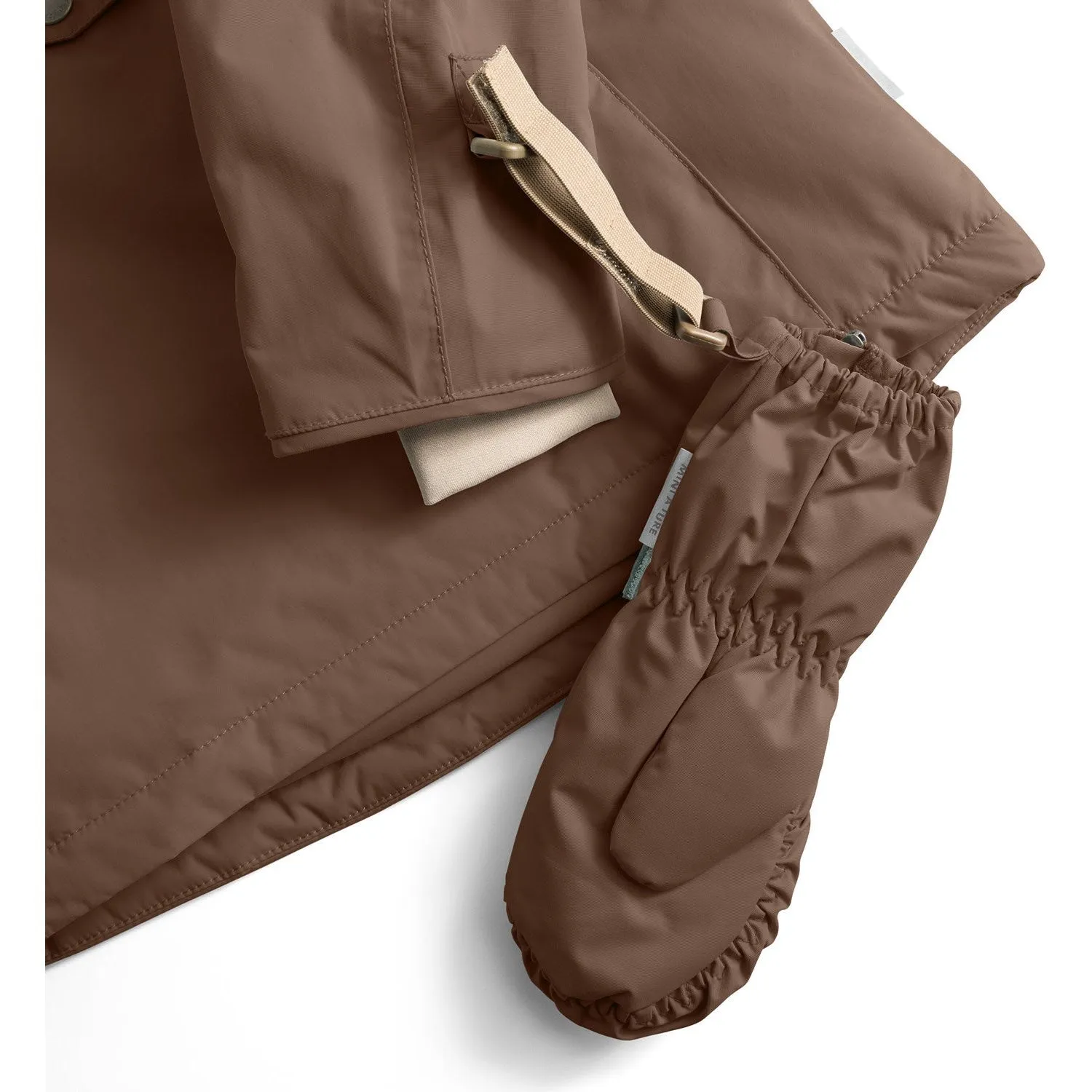 Limited Time Sale Gift-Worthy Sale Mini A Ture Chestnut Brown Matcesar Fleece Lined Mittens