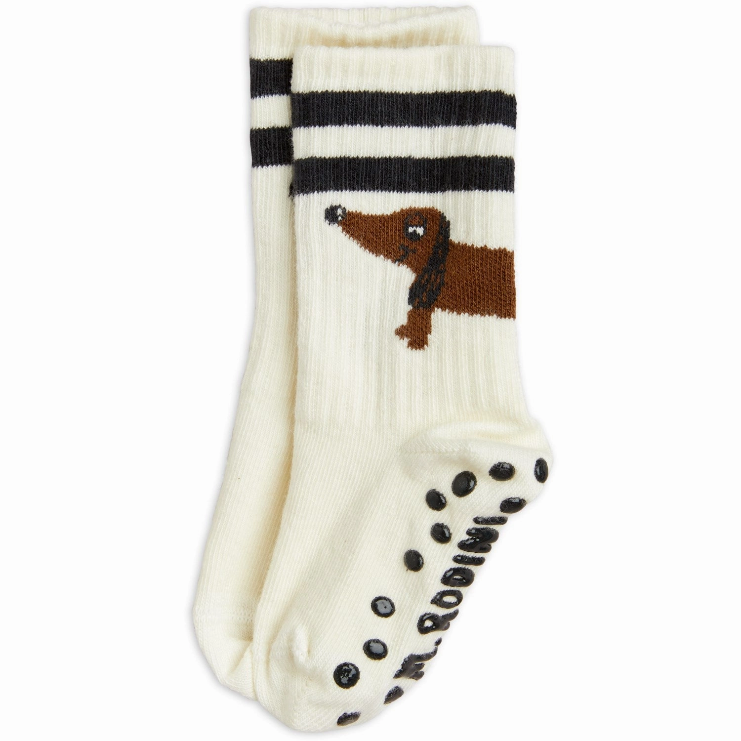 Mini Rodini Offwhite Dog Anti-Slip Socks Hot Sale Alert Best Deal Alert