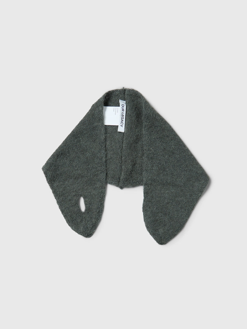 Flash Discount Today Miniature Scarf In Moss Green Fuzzy Alpaca