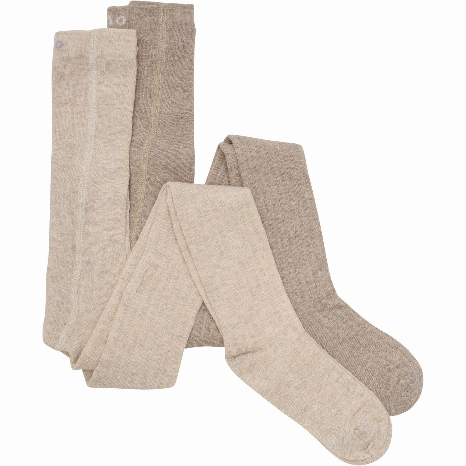 Today Only Offer Minymo Silver Mink Melange Wool Pantyhose Rib 2-Pak
