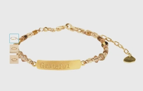 Todays Hot Pick Exclusive Online Offer Mishky Grateful Bracelet In Gold