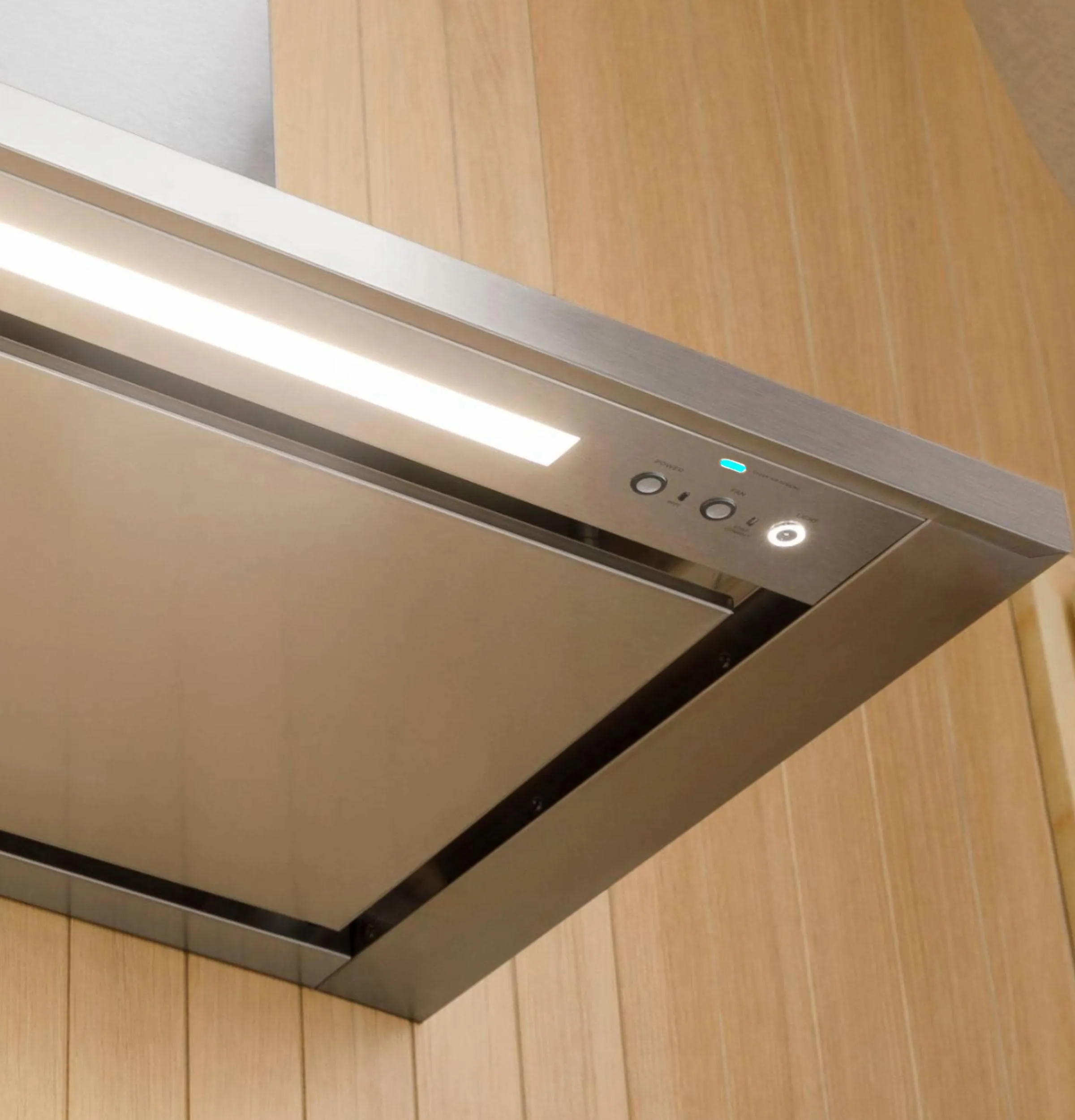 Monogram ZVWS481SRSS Monogram 48" Wall-Mounted Pyramid Chimney Vent Hood With Air Quality Sensors BLOWER SOLD SEPARATELY
