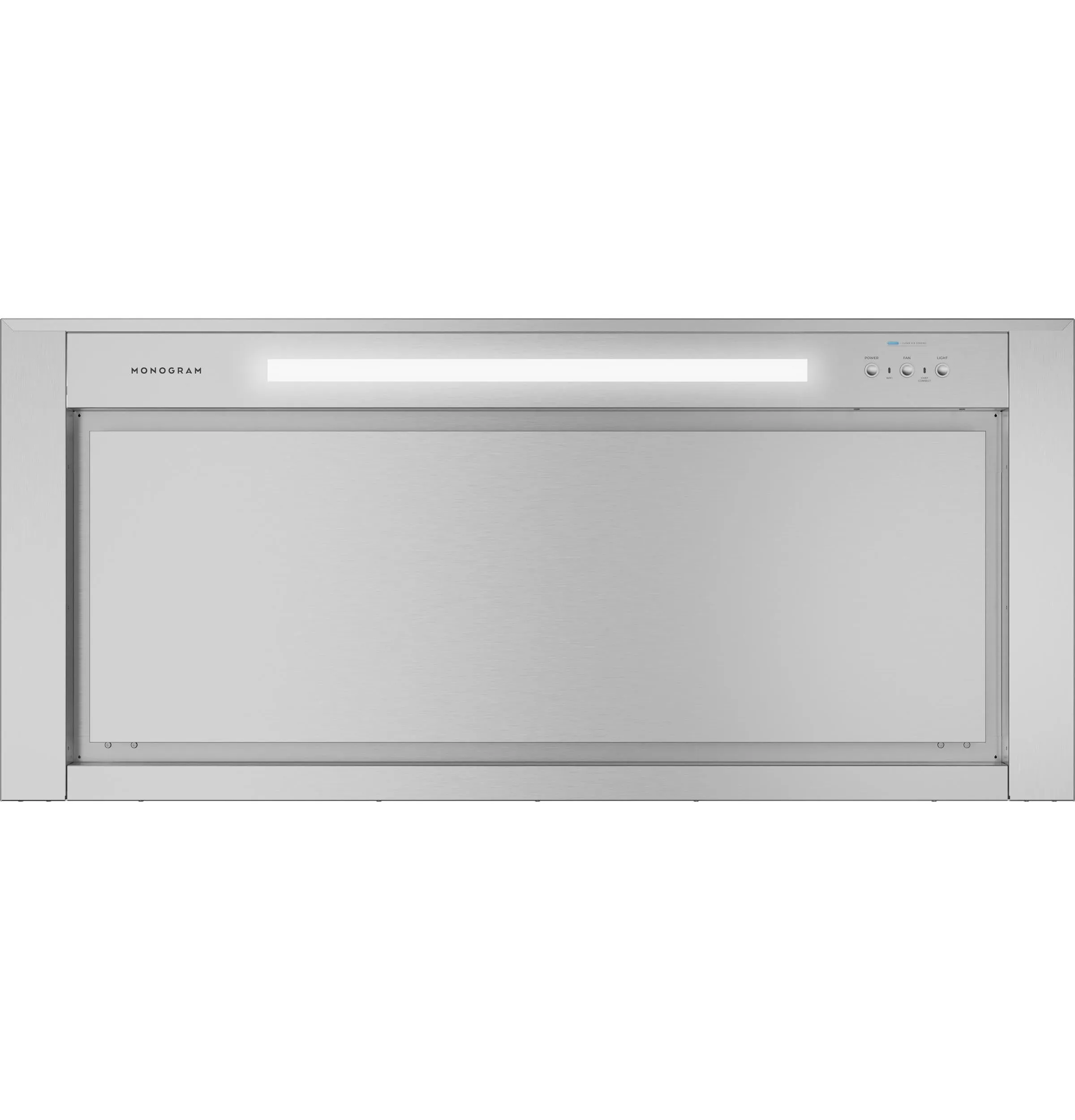 Monogram ZVWS481SRSS Monogram 48" Wall-Mounted Pyramid Chimney Vent Hood With Air Quality Sensors BLOWER SOLD SEPARATELY