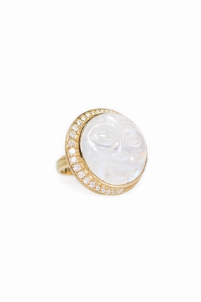 Moonstone Man In The Moon Ring Todays Special Savings