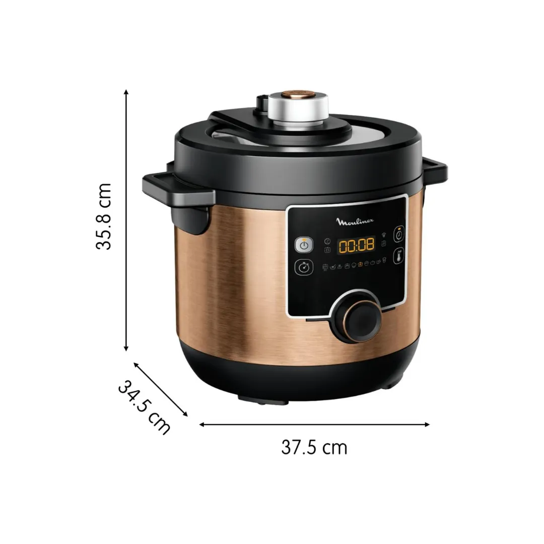 Moulinex Pressure Cooker, 7.6Lit, 1200Watts, Gold