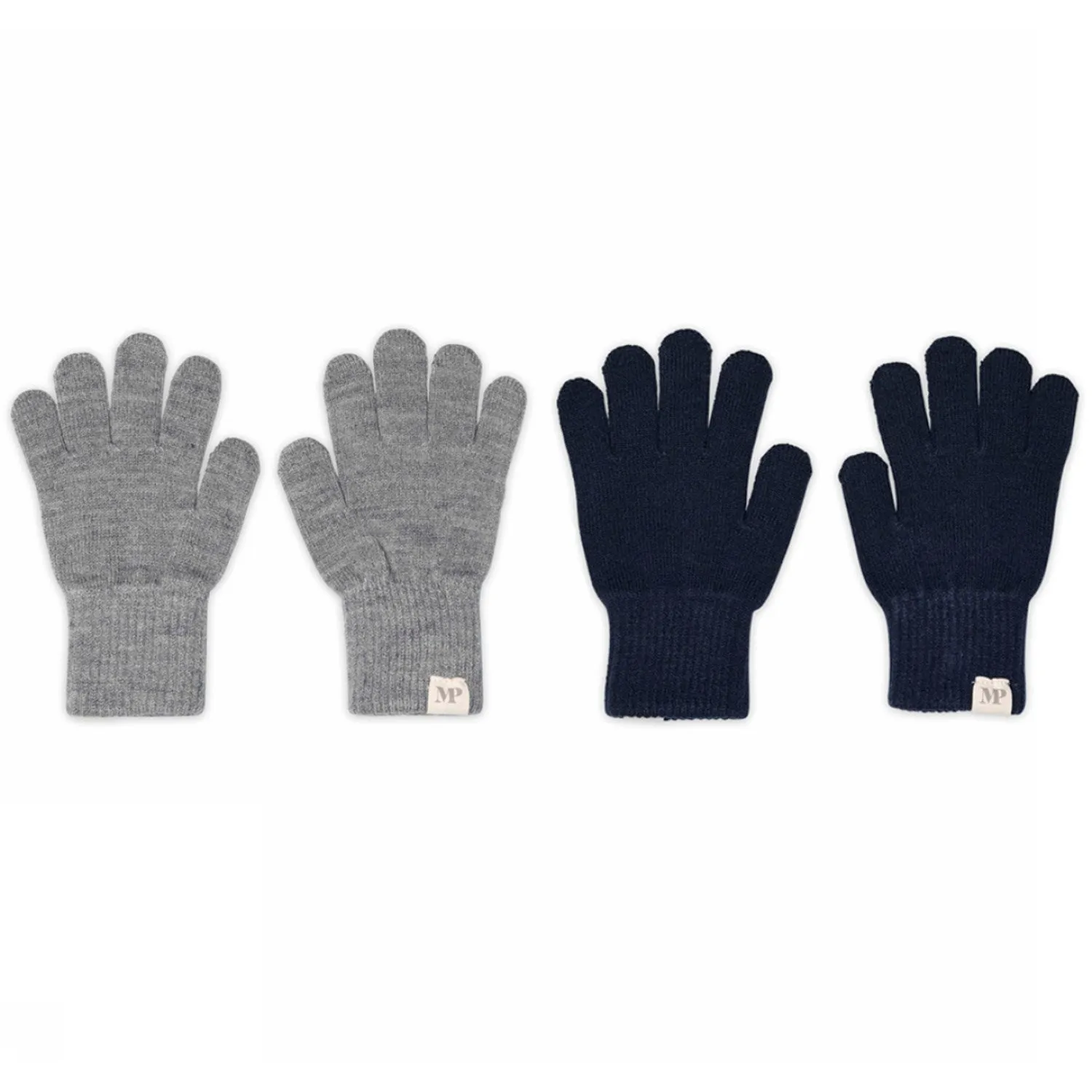 Mp Danmark Mix Light Grey Mel Blue Comfy Gloves 2-Pack Flash Offer Today