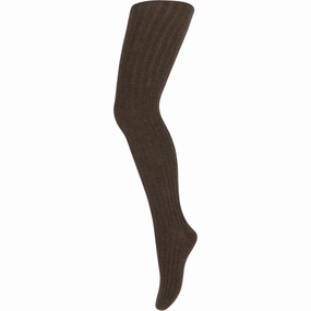 Mp 130 Cotton Rib Tights Brown Melange Sale Ending Soon Clearance Event Today