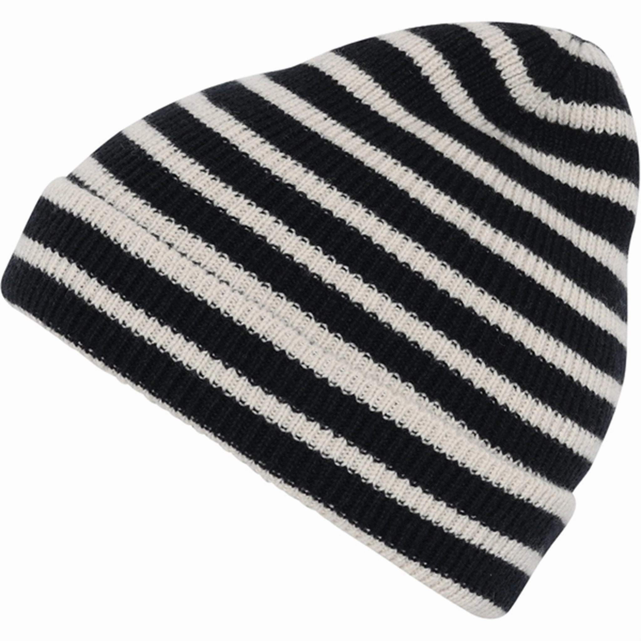 Mp Danmark 97529 Bergen Wool Striped Beanie Dark Denim Melange Hot Sale Alert