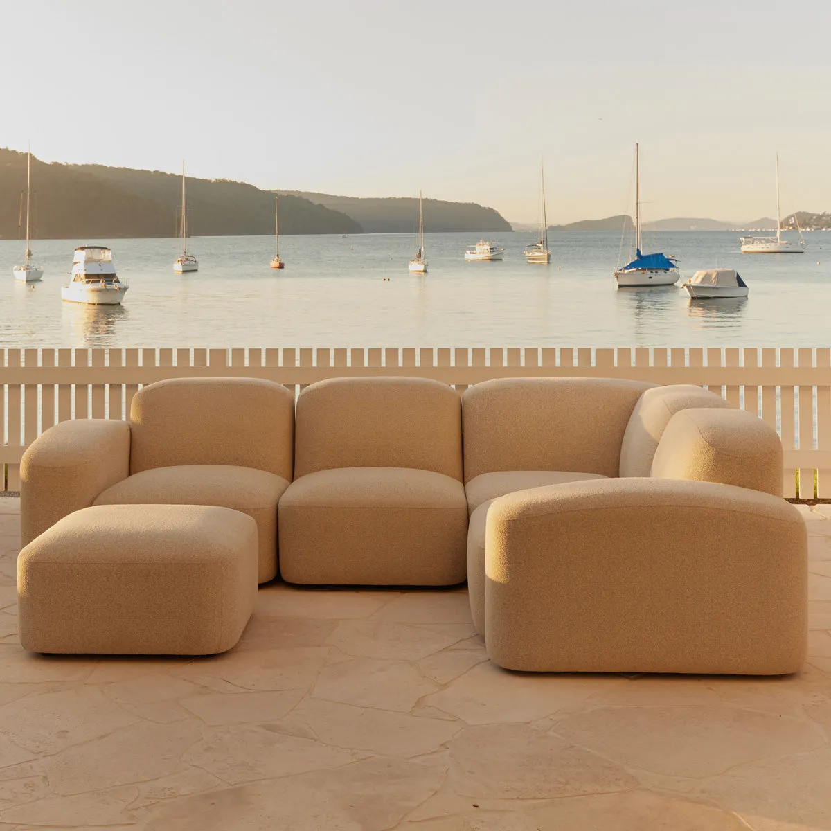 Muse 4 Piece Outdoor Modular Sofa (Collaroy Static)