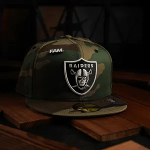 Trending Hot Picks New Era 59Fifty Nfl Las Vegas Raiders Camo / Grey Uv Fitted Cap