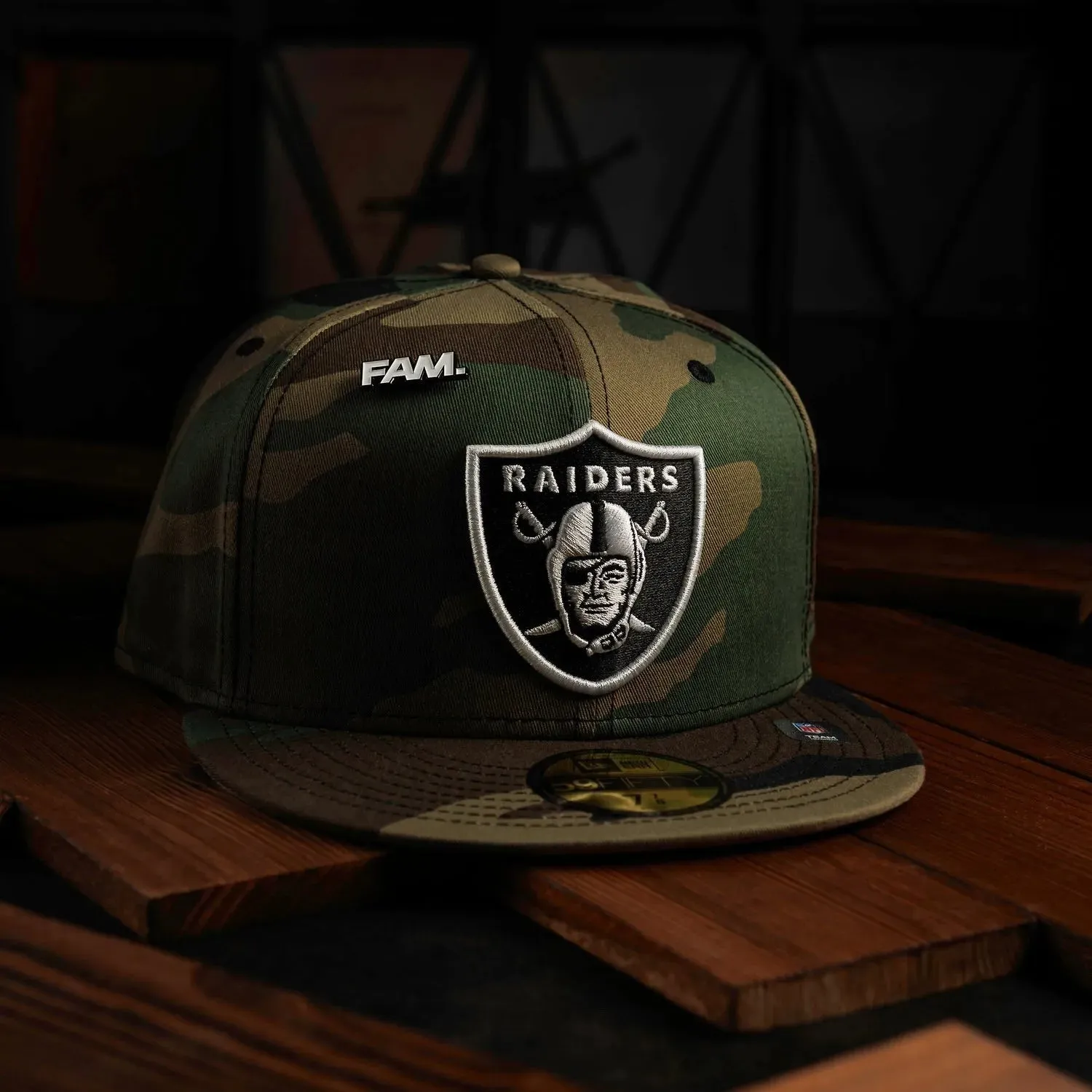 Trending Hot Picks New Era 59Fifty Nfl Las Vegas Raiders Camo / Grey Uv Fitted Cap