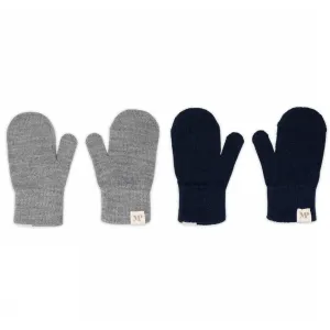Mp Danmark Mix Light Grey Mel Blue Comfy Mittens 2-Pack Limited Stock Offer Big Savings Event