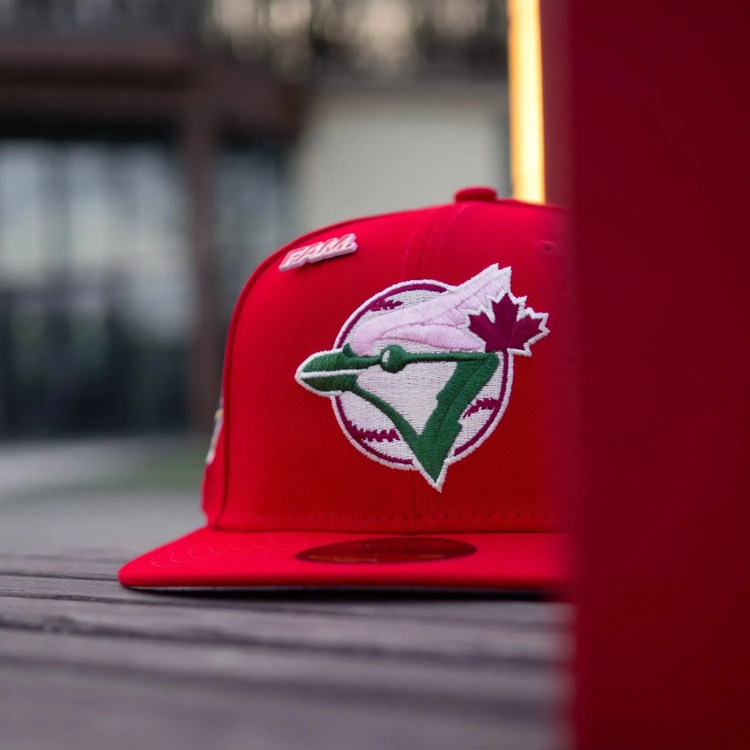 New Era 59Fifty Mlb Toronto Blue Jays World Series 1992 Red / Pink Uv Fitted Cap Clearance Blowout Grab Todays Deal
