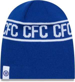 Chelsea Fc New Era Wordmark Skull Knit Beanie Hot Sale Frenzy Unmissable Deal Today