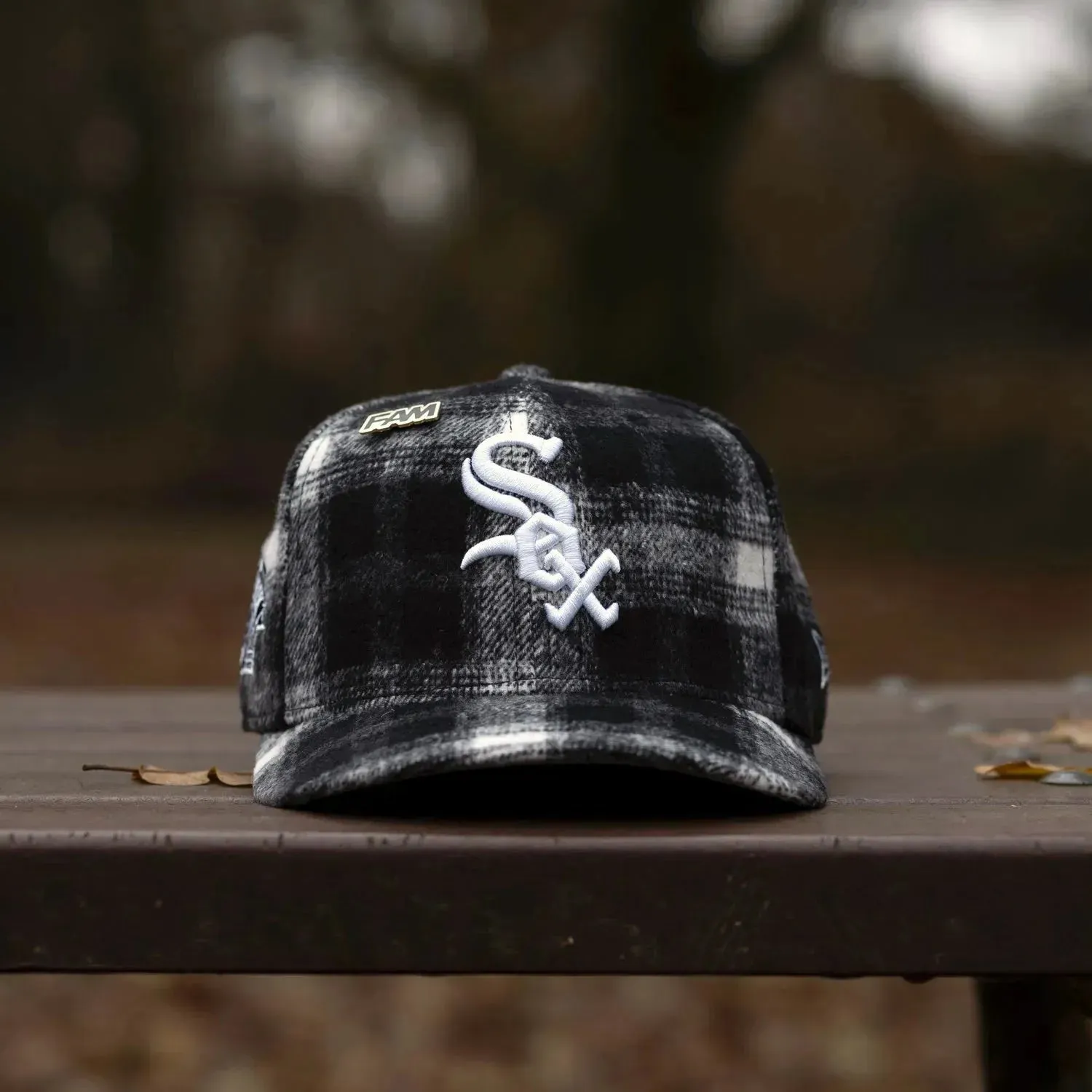 Clearance Event Alert Hot Sale Today New Era 59Fifty Mlb Chicago White Sox Comiskey Park Plaid Black / Grey Uv Fitted Cap