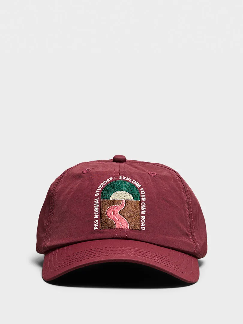 Off-Race Cap In Maroon Todays Special Savings