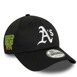 Shop & Grab Savings Online Exclusive Steal New Era 9Forty Mlb Oakland Athletics Side Patch Black Cap