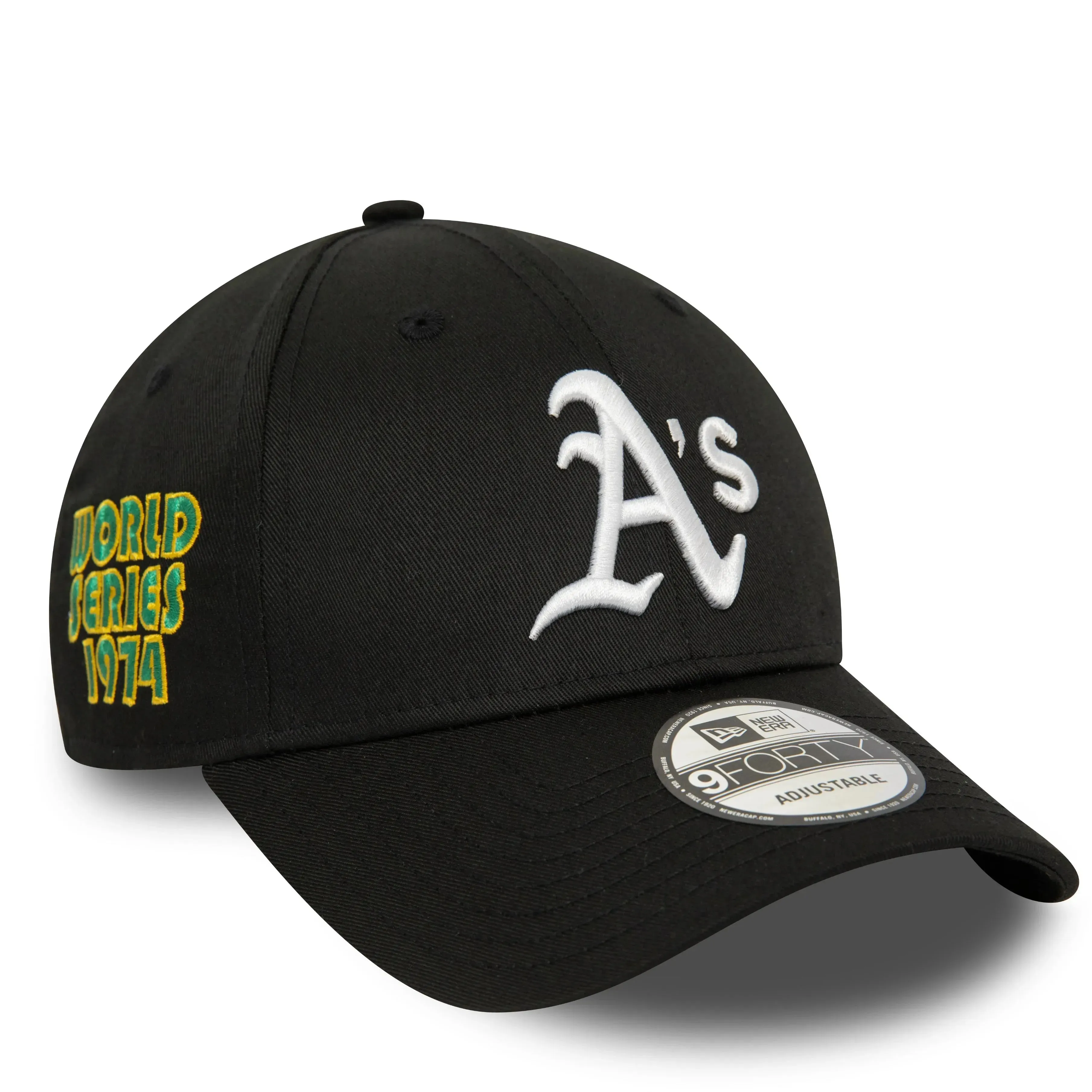 Shop & Grab Savings Online Exclusive Steal New Era 9Forty Mlb Oakland Athletics Side Patch Black Cap