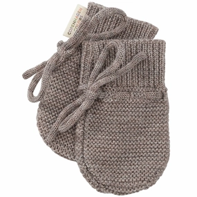 Copenhagen Colors Natural Melange Merino Wool Knitted Baby Mittens Flash Sale Alert Now